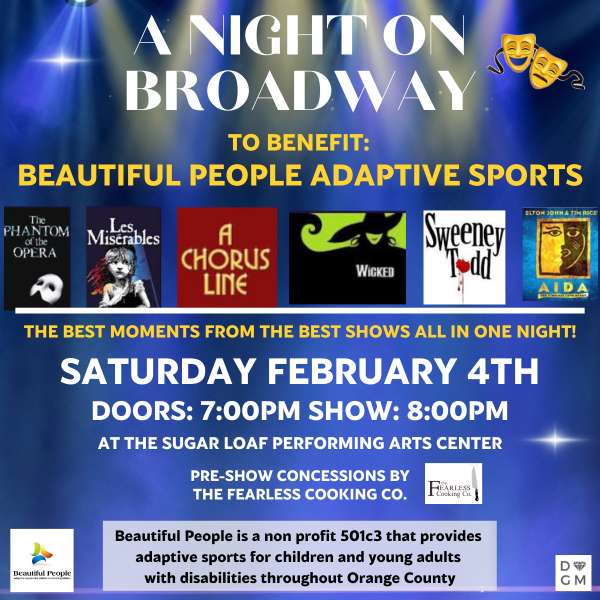 A Night On Broadway! To Benefit Beautiful People Adaptive Sports